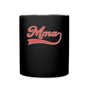MMA Martial Arts lettering - Full Colour Mug - black - Front