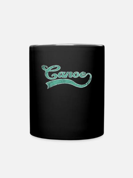 Kanu Kanusport Schriftzug - Tasse einfarbig - Schwarz