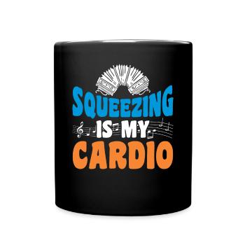 Accordion Polka Accordion Squeeze Box - Full Colour Mug - black - Front