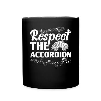 Accordion Polka Accordion Squeeze Box - Full Colour Mug - black - Front