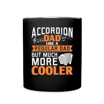 Accordéon Papa Polka Accordéon Squeeze Chest - Mug uni - noir - Devant