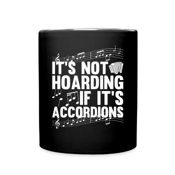 Accordion Polka Accordion Squeeze Box - Full Colour Mug - black - Front