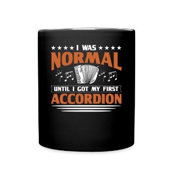 Accordion Polka Accordion Squeeze Box - Full Colour Mug - black - Front