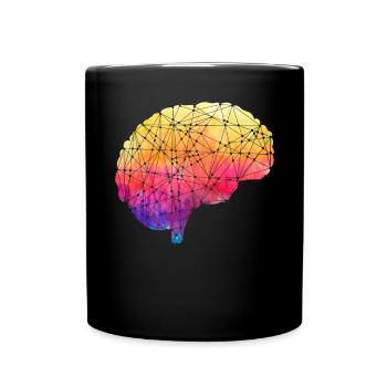 Deep Learning KI Künstliche Intelligenz Robotik - Tasse einfarbig - Schwarz - Vorne