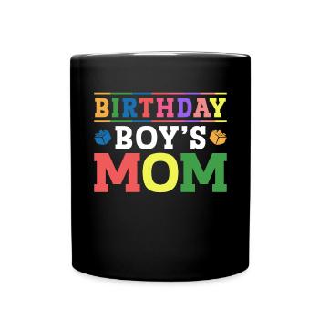 Mère du garçon d’anniversaire Bauklötze - Mug uni - noir - Devant