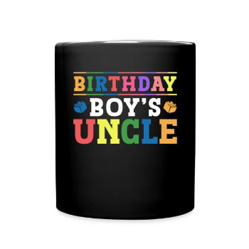 Uncle of the birthday boy Bauklötze - Full Colour Mug - black - Front