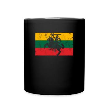 lithuania coat, lietuva lithuania - Full Colour Mug - black - Front