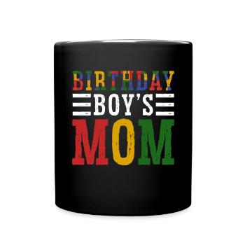 Mère du garçon d’anniversaire Bauklötze - Mug uni - noir - Devant