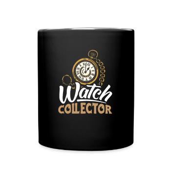 Watch Collector Shirt Geschenk Uhrsammler - Tasse einfarbig - Schwarz - Vorne