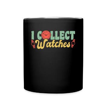 Je collectionne les montres Montres Chemise de collection - Mug uni - noir - Devant