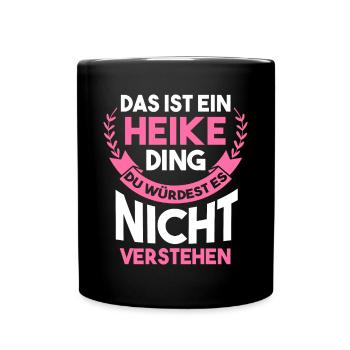Heike - Tasse einfarbig - Schwarz - Vorne