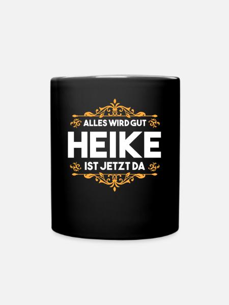 Heike - Tasse einfarbig - Schwarz