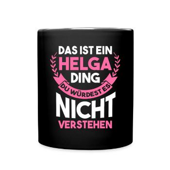Helga - Tasse einfarbig - Schwarz - Vorne