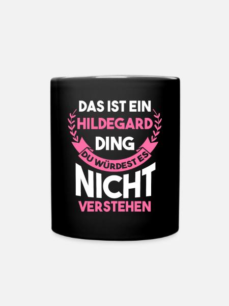 Hildegard - Tasse einfarbig - Schwarz