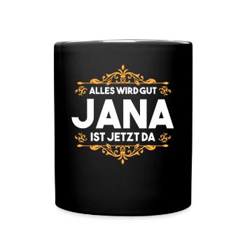 Jana - Tasse einfarbig - Schwarz - Vorne
