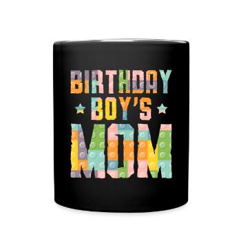 Mère du garçon d’anniversaire Bauklötze - Mug uni - noir - Devant