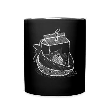 Art Academia Aesthetic Kawaii Strawberry Milk - Tasse einfarbig - Schwarz - Vorne