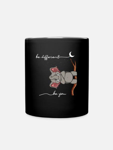 Be Different Elephant Be You Autism Elephant - Tasse einfarbig - Schwarz