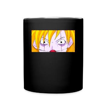 Clowncore Aesthetic Clown Anime Boy Eyes - Tasse einfarbig - Schwarz - Vorne