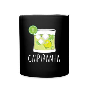 Caipirinha Cocktail Piranha Caipirinha - Full Colour Mug - black - Front