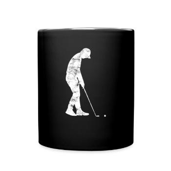 Golf - Tasse einfarbig - Schwarz - Vorne
