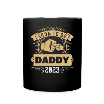 Bald Papa 2023 - Tasse einfarbig - Schwarz - Vorne