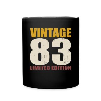 40. Geburtstag Jahrgang 1983 Vintage 1983 - Tasse einfarbig - Schwarz - Vorne