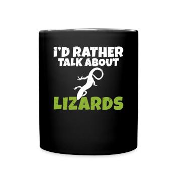 Lizard Lover Lizard Gift Lizard Owner - Full Colour Mug - black - Front