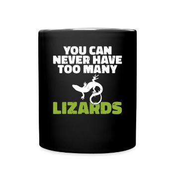 Eidechsenliebhaber Eidechse Geschenk Eidechse Besitzer - Tasse einfarbig - Schwarz - Vorne