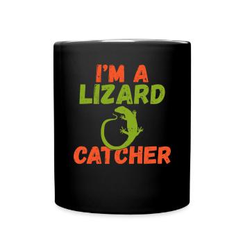 Eidechsenliebhaber Eidechse Geschenk Eidechse Besitzer - Tasse einfarbig - Schwarz - Vorne