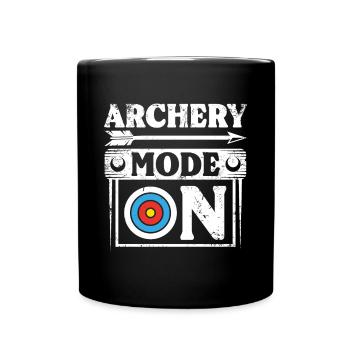 Mode tir à l’arc activé - Mug uni - noir - Devant