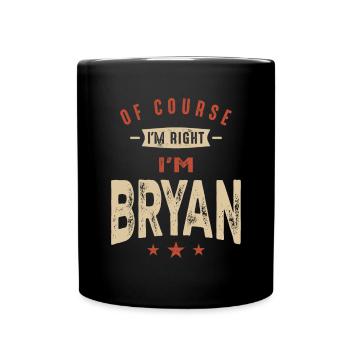05 bryan - Full Colour Mug - black - Front