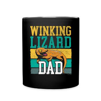 Reptilienleopard Gecko Liebhaber Eidechse Herpetologie - Tasse einfarbig - Schwarz - Vorne