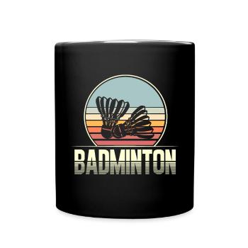 Badminton - Full Colour Mug - black - Front