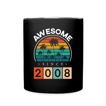 2008 Anniversaire Naissance Année de naissance millésime - Mug uni - noir - Devant