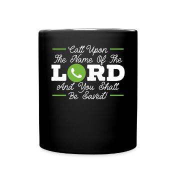 Christlich Gläubiger Religiöser Pastor Bibel - Tasse einfarbig - Schwarz - Vorne