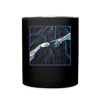 Cyber Esthétique Cyborg Création D’Adam - Mug uni - noir - Devant
