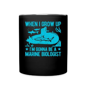 Marine Biologist Marine Biology - Full Colour Mug - black - Front