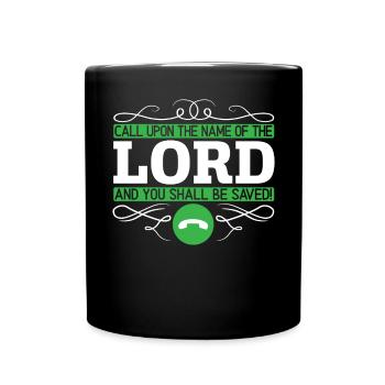 Christlich Gläubiger Religiöser Pastor Bibel - Tasse einfarbig - Schwarz - Vorne