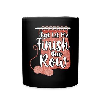 Tricoter Tricoter Laisse-moi - Mug uni - noir - Devant
