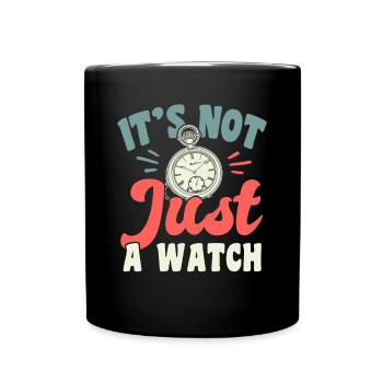Ce n’est pas seulement une chemise de collection de montres - Mug uni - noir - Devant