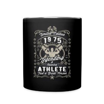 Vintage 1975 Fitness Cadeau d’anniversaire Hobby - Mug uni - noir - Devant