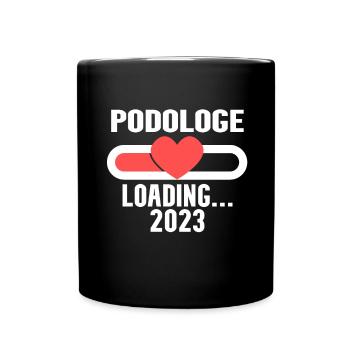 Podologe Loading 2023 - Tasse einfarbig - Schwarz - Vorne