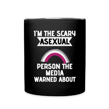Ace Pride Mois LGBT Cadeau Drôle Asexuel - Mug uni - noir - Devant
