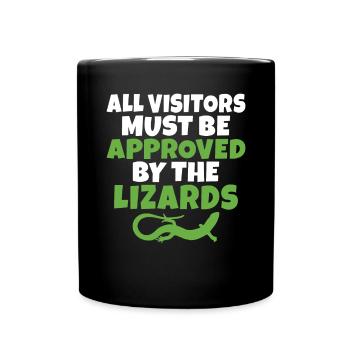 Eidechsenliebhaber Eidechse Geschenk Eidechse Besitzer - Tasse einfarbig - Schwarz - Vorne