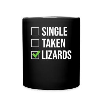 Eidechsenliebhaber Eidechse Geschenk Eidechse Besitzer - Tasse einfarbig - Schwarz - Vorne