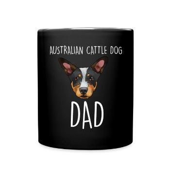 Australian Cattle Dog - Full Colour Mug - black - Front