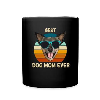 Australian Cattle Dog - Full Colour Mug - black - Front