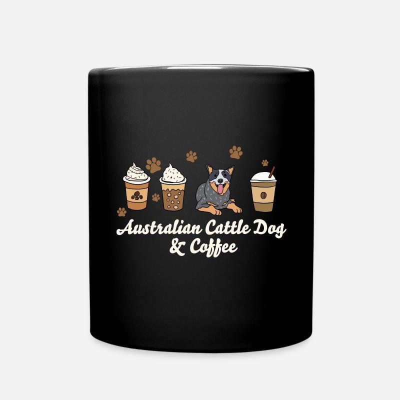 Australian Cattle Dog - Tasse einfarbig - Schwarz