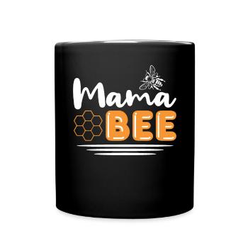 Maman Abeille - Mug uni - noir - Devant